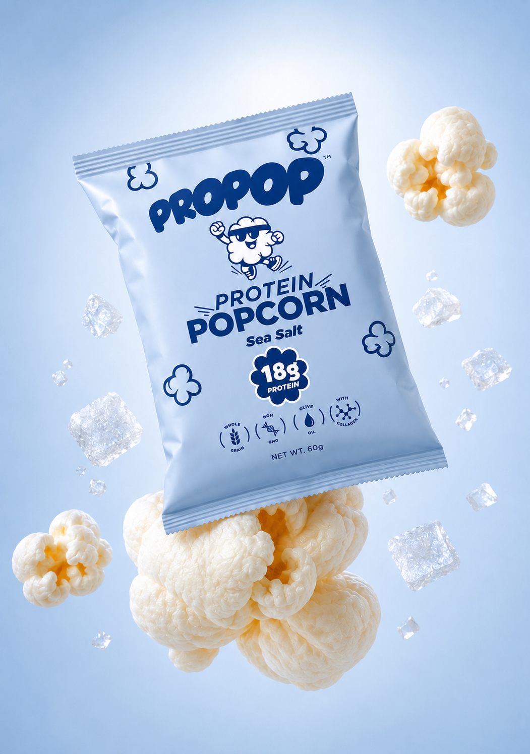 PROPOP Protein Popcorn Sea Salt